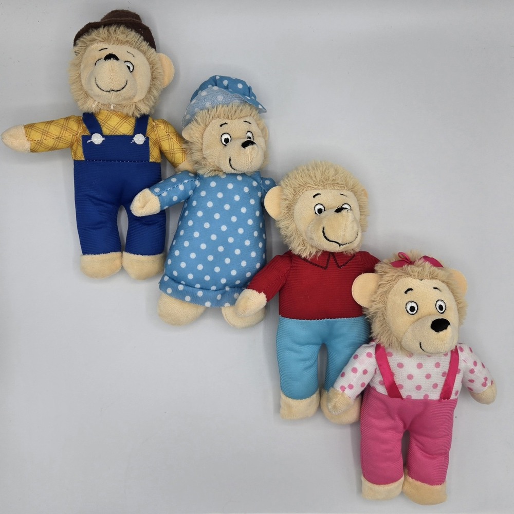 Lot Of 4 Berenstain Bears Plush‎ Stuffed Animals 2024